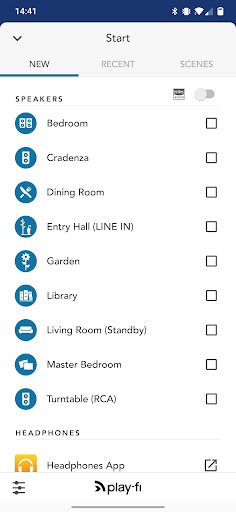 Android application Wi-Fi Music screenshort