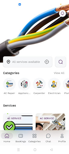 Android application Ghar Services screenshort