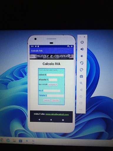 Calcolo IVA Screen 3