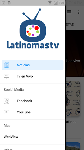 Android application Latinomastv screenshort