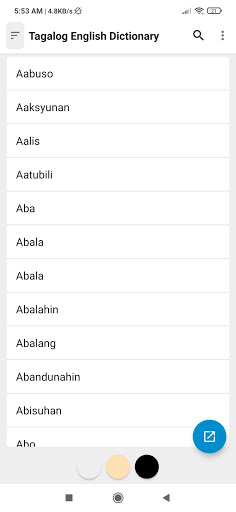 Tagalog Dictionary