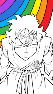Livro de Colorir Goku Saiyan