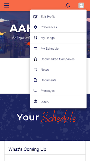 AAHOACON22 Event App Screen 3