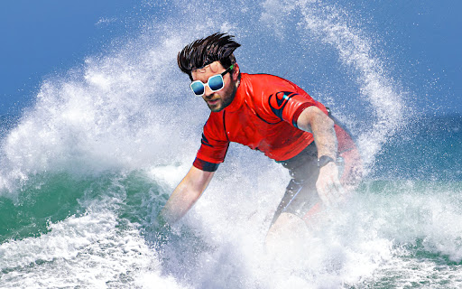 Surfing photo editor and water Screen 2