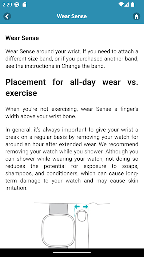 User guide for Fitbit Sense Screen 2