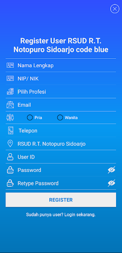 Code Blue RSUD Sidoarjo Screen 3