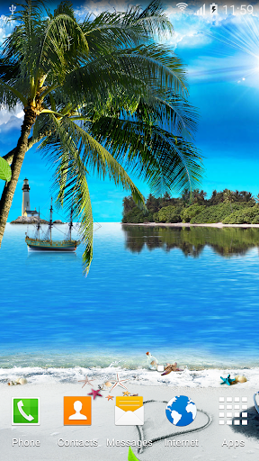 Beach Live Wallpaper Screen 2
