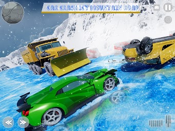 Snow Car Crashing Smash Games
