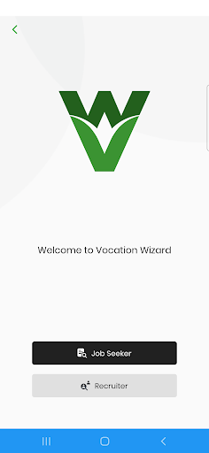 Android application Vocation Wizard screenshort