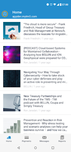 Coupa Treasury Screen 2