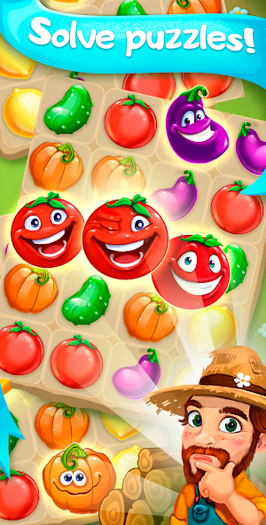 Funny Farm match 3 Puzzle game banner