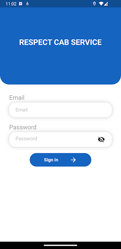 Android application Respect Cab Service screenshort