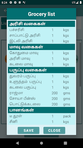 Grocery & Budget Planner Screen 3