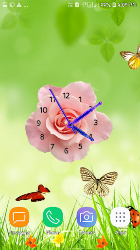 Android application Rose Clock screenshort