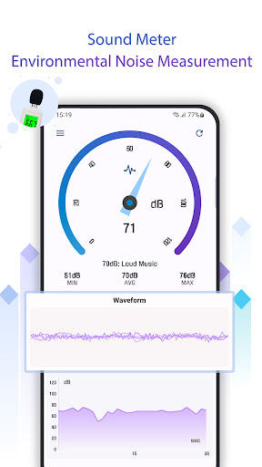 Android application Sound Meter - Decibel Levels screenshort