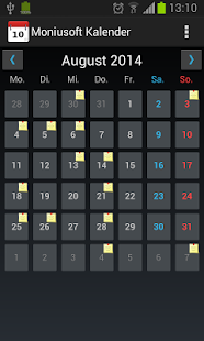 Moniusoft Kalender Screenshot