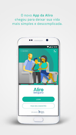 Android application Aliro Seguro screenshort
