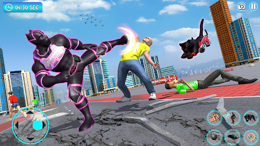 Black Flying Panther SuperHero Screen 3