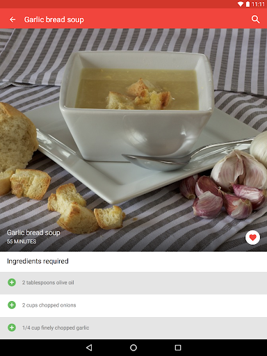 Screenshot of Russian food recipes