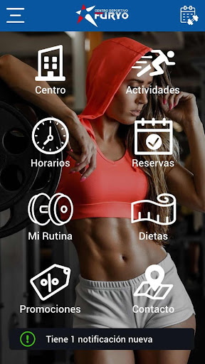 Android application CENTRO DEPORTIVO FURYO screenshort