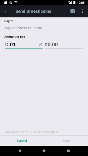 Groestlcoin Wallet Screen 3
