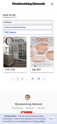 Android application Woodworking Network screenshort