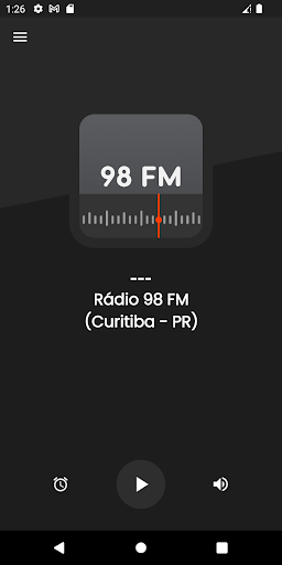 Android application Rádio 98 FM (Curitiba) screenshort