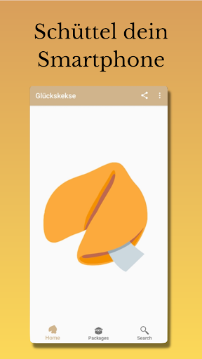Android application Glückskekse für unterwegs screenshort