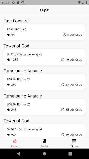 Android application MangaDrop screenshort
