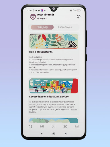 Android application Ovped Szülőknek screenshort