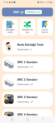 Android application Bilgi Deposu - Ehliyet SRC screenshort