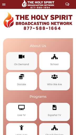 Android application The Holy Spirit Broadcasting screenshort