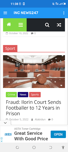 Android application INC NEWS247 screenshort