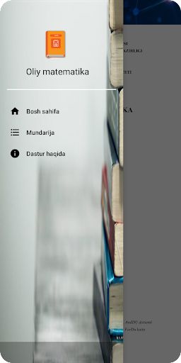 Android application Oliy matematika screenshort