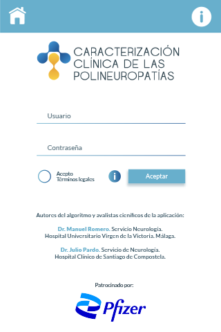 Android application Polineuropatías screenshort