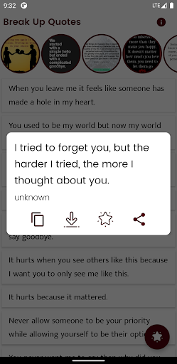 Break Up Quotes and Sayings Screen 3