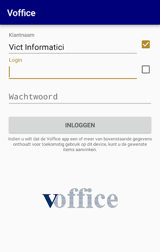 Android application Voffice screenshort