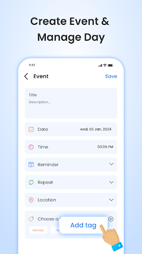 Android application Calendar 2024 screenshort