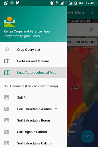 Kenya Crops and Fertilizer App Screen 2