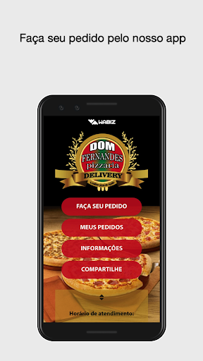 Android application Dom Fernandes Pizzaria screenshort