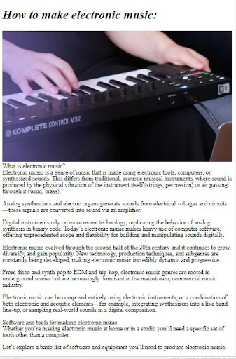 How to Make Electronic Music Screen 3