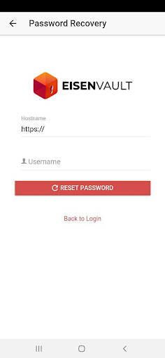 Eisenvault Companion App Screen 2