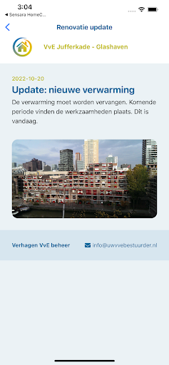 Android application Verhagen VvE Renovatie screenshort