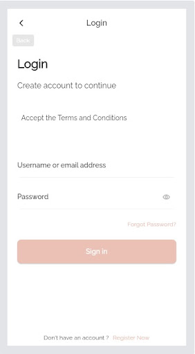 Android application NAN screenshort