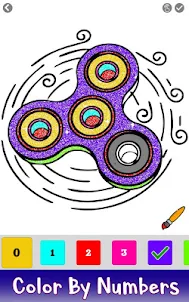 Fidget Spinner Coloring Book