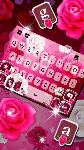 Pink Roses 1 Keyboard Backgrou Screen 3