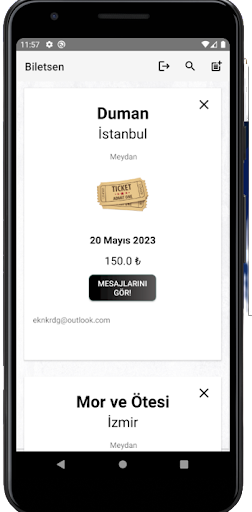 Android application Biletsen | Ucuza bilet bul! screenshort