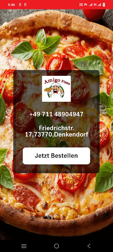 Android application Amigo Pizza Denkendorf screenshort