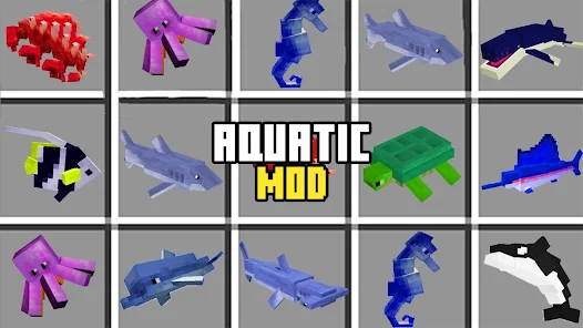 I made minecraft sea creatures in google slides! : r/Minecraft