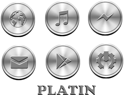 Snímek obrazovky Platinum - Icon Pack